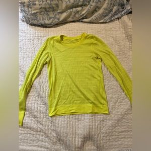 Lulu neon yellow running top